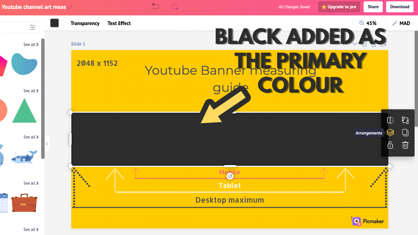 2048 x 1152 youtube banner template