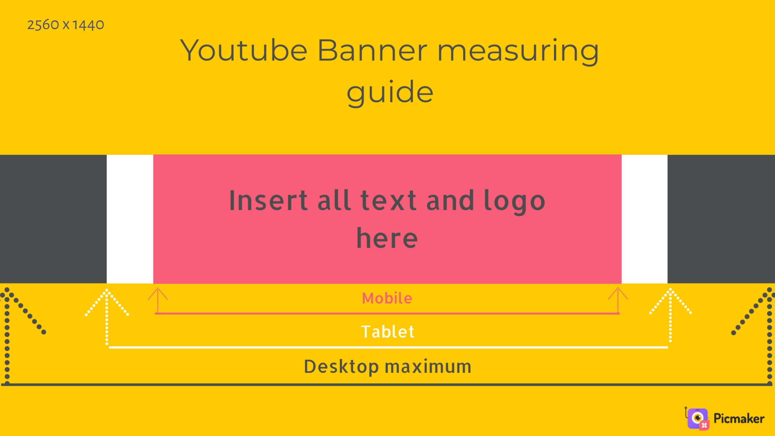 Blank Youtube Banner Template 2560X1440 : Free Youtube Banner Templates